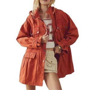 COPY - Free People x We The Free Nocturne Parka XS Dark Orange Oversized  Hoode…
